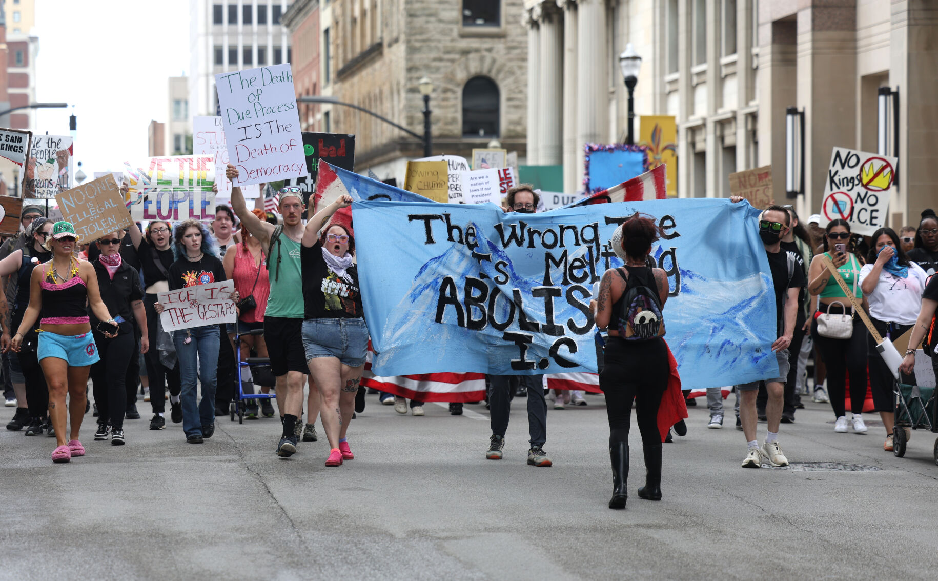 People march down 5th Street June 14.JPG